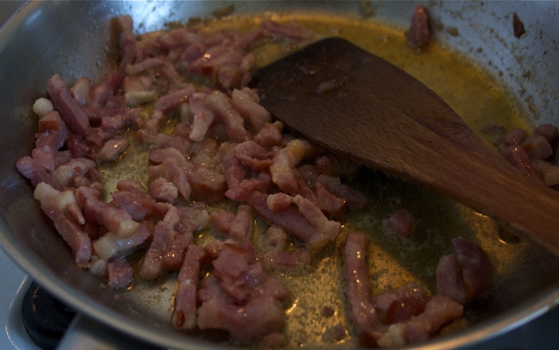 The bacon bits are ready to be added soon too
